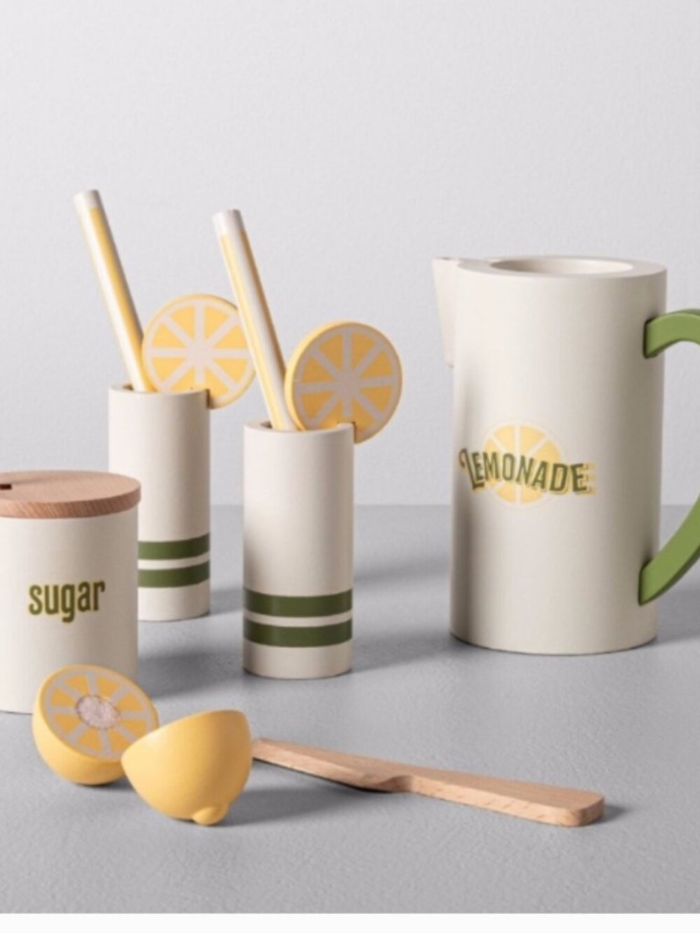 Hearth & Hand with Magnolia – Wood Lemonade Set (13‑Piece) - Picture 5 of 6